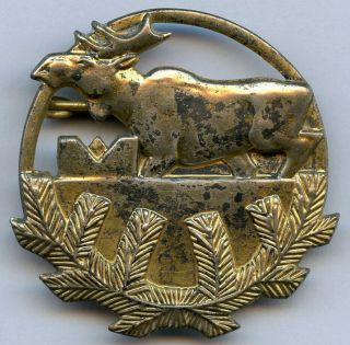 Sweden Hunting Federation 1970 Silver Badge Pin Grade