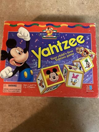Vintage Disney Yahtzee Mickey 