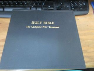 Vintage 1953 Holy Bible Complete Testament 16 2/3 Rpm 26 Records Audio Book