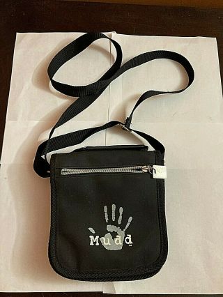 Mudd Vintage 90s Crossbody Bag With Tri - Fold Wallet On Back Black
