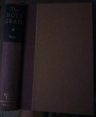 The Holy Grail: A.  E.  Waite: 1st Edition: University Books: Hardcover: 1961