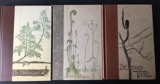 3 Gwen Frostic Books - My Michigan 1957 - To Those Who See 1965 - Beyond Time 1971