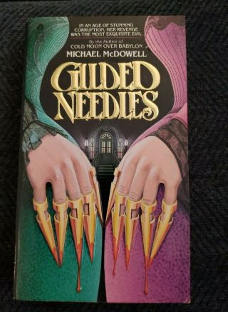 Gilded Needles Michael Mcdowell Avon Embossed Cover 1980 Fine