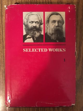 Selected 1 Volume One Karl Marx Engels 1969 Moscow First Printing Progress
