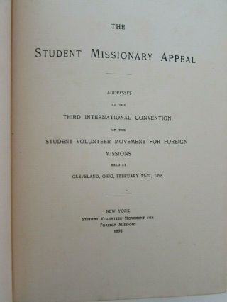 SDA Books 1898 Student Missionary Appeal 1905 Ellen White Ministry Of Healing, 2