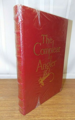 Vintage 1996 Easton Press The Compleat Angler By Izaak Walton Leather