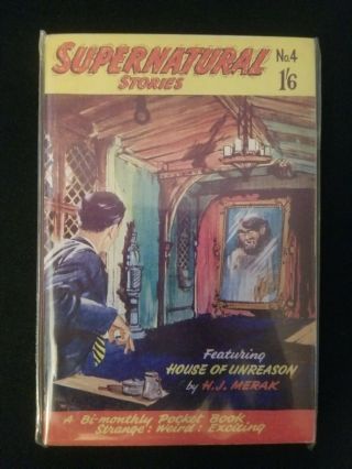 Supernatural Stories Badger Book Number 4 House Of Unreason By H.  J.  Merak 1954