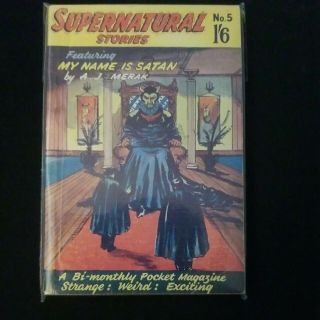 Supernatural Stories Badger Book Number 5 1955 My Name Is Satan By A.  J.  Merak