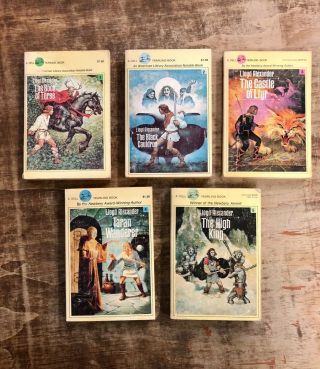 Chronicles Of Prydain Lloyd Alexander - Books 1 - 5 Set 1964 - 1968