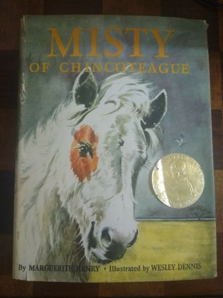 Signed By Author Twice Misty Of Chincoteague Marguerite Henry Hb 1966