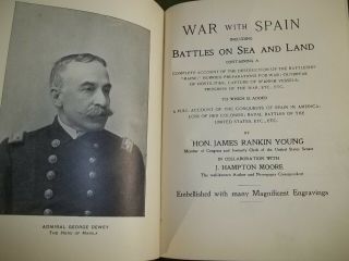 2 Spanish American War Books James Rankin Young War with Spain Thrilling Stories 2