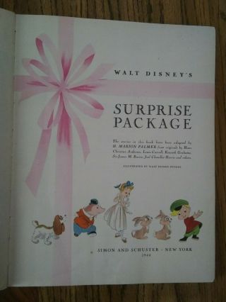 Walt Disney ' s Surprise Package - Giant Golden Book - Dust Jacket 2