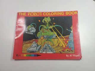 The Robot Coloring Book Al Filipeli Vintage Paperback 1983