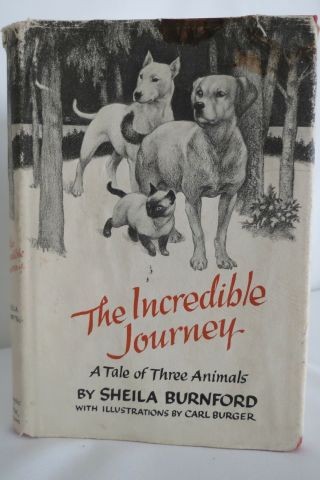 Sheila Burnford The Incredible Journey 1961 First Edition 24th Printing