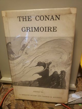 Vintage 1971 The Conan Grimoire By L.  Sprague De Camp Hardcover Dust Jacket 1st