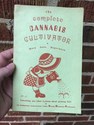 Rare Vintage 1969 Book Cannabis Cultivator Mary Jane Superweed Growing Mari