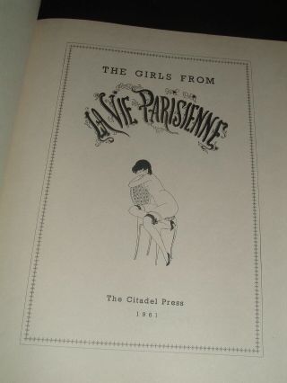 LQQK vintage 1961 1 ed.  illust.  hb.  THE GIRLS FROM LA VIE PARISIENNE 2