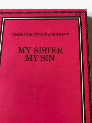 My Sister My Sin Erotica Sex Paperback Book Ophelia Press 1968 Rare 2