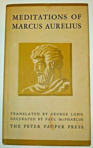 Meditations Of Marcus Aurelius 1957 Pocket Hardcover Pauper Press Vintage