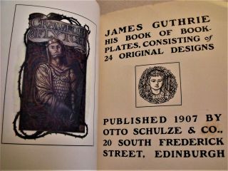 James Guthrie BOOK - PLATES Pre - Raphaelite LTD 1/325 FE/sc 1907 Pear Tree Press 3