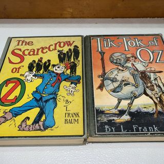 Tik - Tok Of Oz And The Scarecrow By L.  Frank Baum Vintage Book