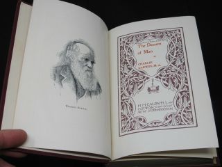 Descent of Man by Charles Darwin Preface to 2nd Ed dated 1874 Illustrated HC 3