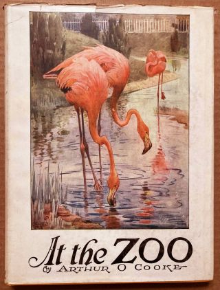 At The Zoo By Arthur O.  Cooke Illus. ,  Winifred Austen / Nelson / Hc / Dj Rarity