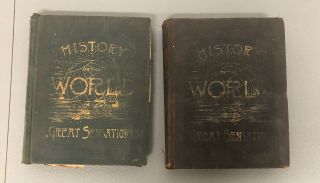 A History Of The World,  With All Its Great Sensations Vol 1 And Vol 2 1887