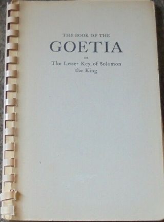 The Lesser Key Solomon Goetia: Book Evil Spirits Occult Seals Sigils Magic Demon