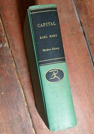 Karl Marx Capital Hc Book Communist Modern Library 1906 1st American Edition
