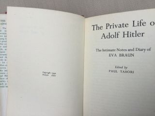 The Private Life Of Adolf Hitler.  The Intimate Notes And Diary Of Eva Braun 2
