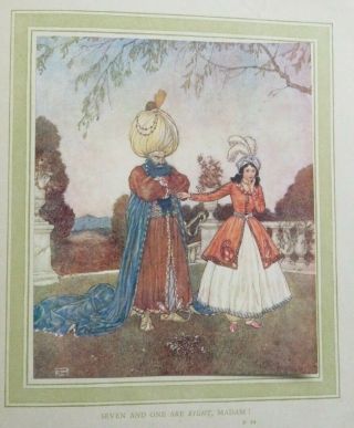 1915 Edmund Dulac Picture Book French Red Cross - 20 Col Plts Fairy Tales 1st Ed