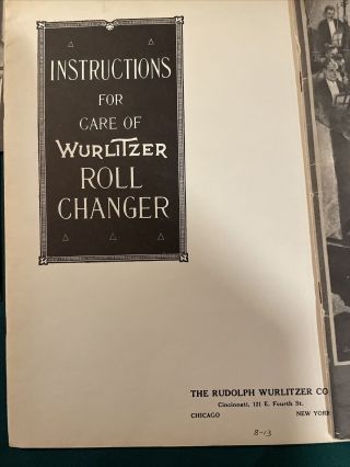 Vintage Wurtlitzer Organ books and literature 3