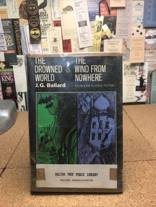 The Drowned World By J.  G.  Ballard - 1965 Hcdj 1st/bc - Wind From Nowhere S5