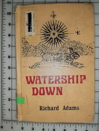 1972 Watership Down Book By Richard Adams Isbn: 0 - 02 - 700030 - 3 X - Lib Wonderful