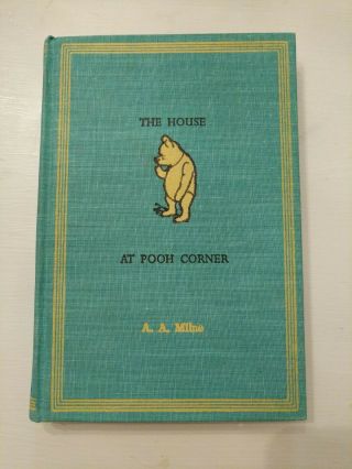 Winnie - The - Pooh The House At Pooh Corner 1961 Rare Teal Version A.  A.  Milne