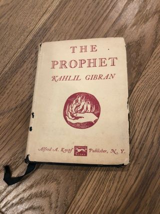1944 Pocket Edition - The Prophet By Kahlil Gibran - Hardcover,  20th Printing