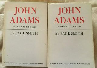 John Adams,  By Page Smith,  1962 First Edition,  2 Volume Set.  Vg