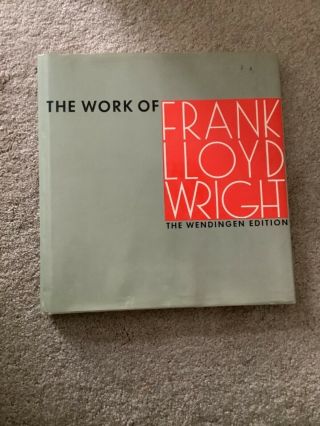 Work Of Frank Lloyd Wright The Wendingen Edition / 1965 125394 Hard Cover