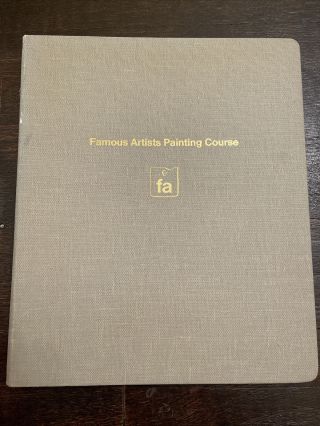 Famous Artists Painting Course Study Guide Book Notebook 1964