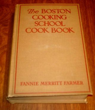Vtg The Boston Cooking School Cook Book 1937 Fannie Merritt Farmer