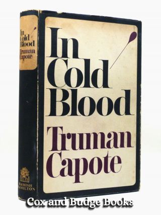 Truman Capote In Cold Blood 1st/1st Hb Dw 1966 True Crime " Non - Fiction Novel "