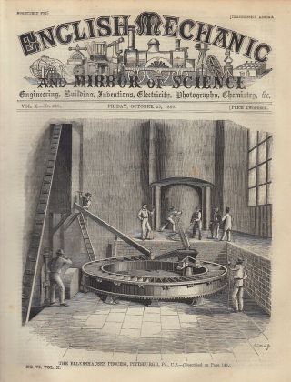 1869.  The Ellershausen Process,  Pittsburgh,  Pa. ,  U.  S.  Featured In The English Me