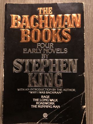 The Bachman Books By Stephen King Long Walk Running Man Paperback 1st Printing