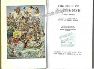 VINTAGE BOOK: THE BOOK OF NONSENSE Edited by R L Green (1973) 3