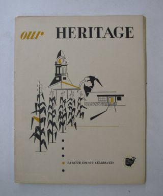 Souvenir Program Fayette County Ohio Sesquicentennial Illus Pioneer History 1953