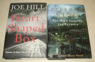 2 Joe Hill Stephen King 1st Ed The Heart - Shaped Box Wind Through Key Hole Hcdj