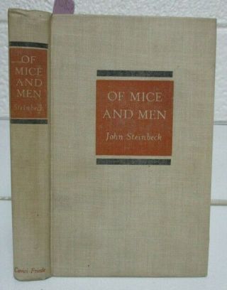 1937 Hardcover; Of Mice And Men By John Steinbeck Hc