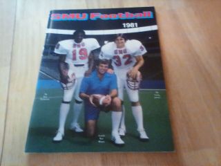 1981 Smu Mustangs Football Yearbook Eric Dickerson Cover