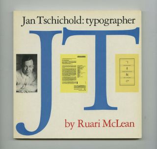 1990 Ruari Mclean Jan Tschichold: Typographer Typography Graphic Design Book